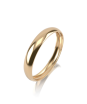 Обручальное кольцо "облегчен" арт.КОЯ030 3 мм - Изумруд