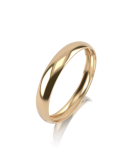 Обручальное кольцо "облегчен" арт.КОЯ030 3 мм - Изумруд