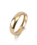 Обручальное кольцо "облегчен" арт.КОЯ040 4 мм - Изумруд